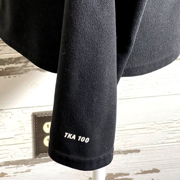 NORTH Face 1/4 Zip TKA 100 Fleece Pullover Black L EUC - Picture 4 of 6